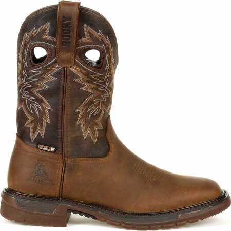 Rocky Original Ride FLX Waterproof Western Boot, BROWN, M, Size 9.5 RKW0336